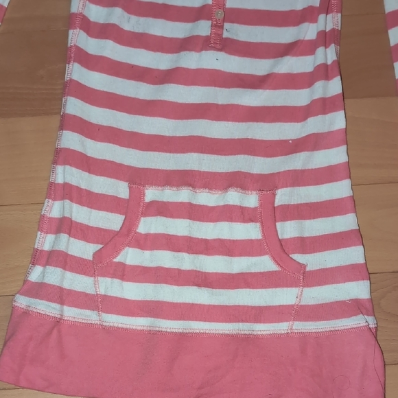 Abercrombie & Fitch Pink and White Striped Long Sleeve Tee - Picture 8 of 9